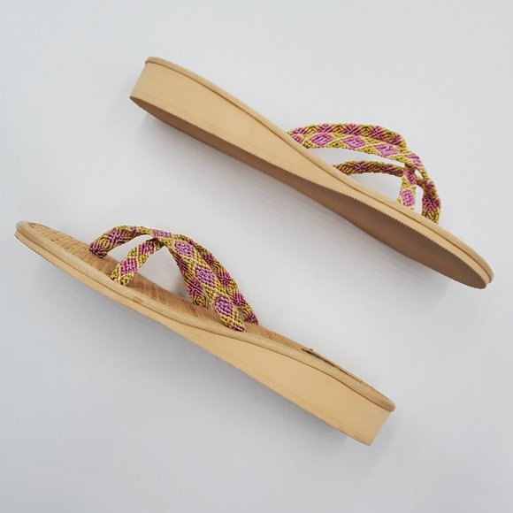 J. Crew Bamboo Mini Wedge Flip Flops - Picture 4 of 13